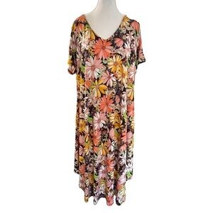 Emerald Women’s Floral Wonderland Dress - Size 1X